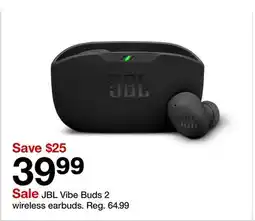 Target JBL Vibe Buds 2 wireless earbuds offer
