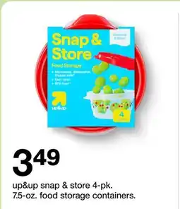 Target up&up snap & store 4-pk. 7.5-oz. food storage containers offer