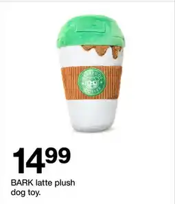 Target BARK latte plush dog toy offer