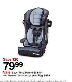 Target Baby Trend Hybrid SI 3-in-1 combination booster car seat offer