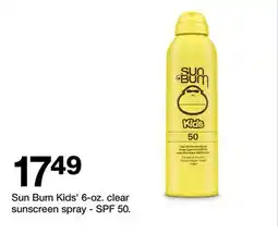 Target Sun Bum Kids' 6-oz. clear sunscreen spray-SPF offer