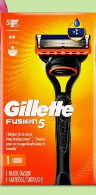 Target Gillette Fusion5 razor with 2 blade refills offer