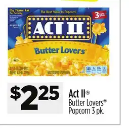 Dollar General Act II Butter Lovers Popcorn offer