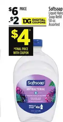 Dollar General Softsoap Liquid Hand Soap Refill offer