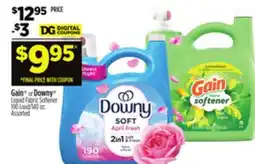Dollar General Gain or Downy Liquid Fabric Softener offer