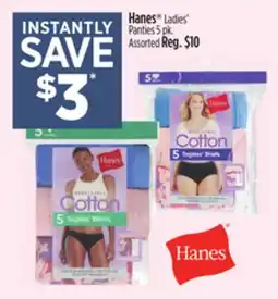 Dollar General Hanes Ladies' Panties offer