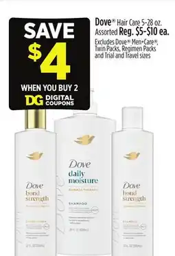Dollar General Dove Hair Care offer