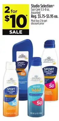 Dollar General Studio Selection Sun Care offer