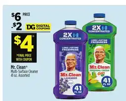 Dollar General Mr. Clean Multi-Surface Cleaner offer