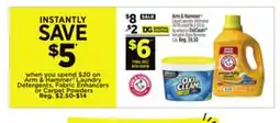 Dollar General Arm & Hammer Liquid Laundry Detergent or OxiClean offer