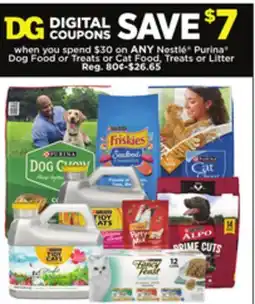 Dollar General Nestle Purina Dog Food or Treats or Cat Food, Treats or Litter offer