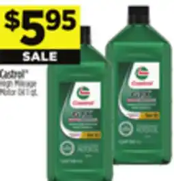 Dollar General Castrol High Mileage Motor Oil offer