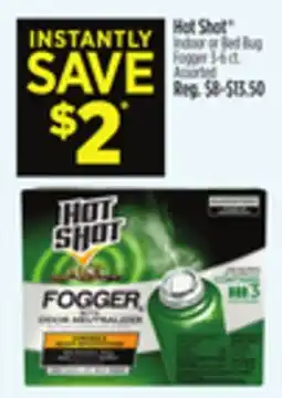 Dollar General Hot Shot Indoor or Bed Bug Fogger offer