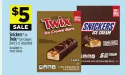 Dollar General Snickers or Twix Ice Cream Bars offer