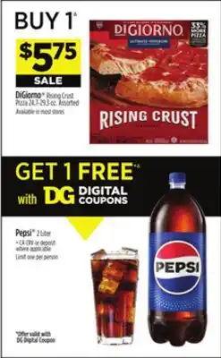 Dollar General DiGiorno Rising Crust Pizza offer