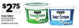 Dollar General Clover Valley French Onion Dip or Sour Cream offer