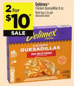 Dollar General Delimex Chicken Quesadillas offer