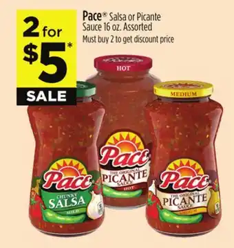 Dollar General Pace Salsa or Picante Sauce offer