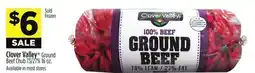 Dollar General Clover Valley Ground Beef Chub offer