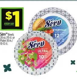 Dollar General Sérv Bowls 20 oz./10 ct. or Plates 10 in./10-12 ct offer