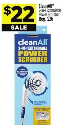 Dollar General CleanAll 2-in-1 Extendable Power Scrubber offer