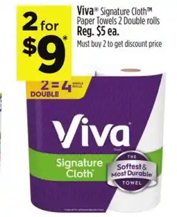 Dollar General Viva Signature Cloth Paper Towels 2 Double rolls offer