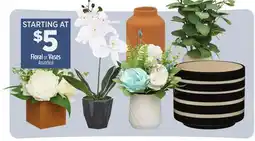 Dollar General Floral or Vases offer