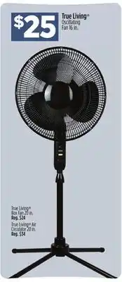 Dollar General True Living Oscillating Fan offer