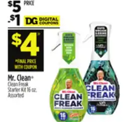 Dollar General Mr. Clean Clean Freak Starter Kit offer