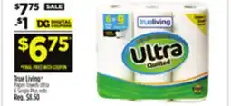 Dollar General True Living Paper Towels Ultra offer
