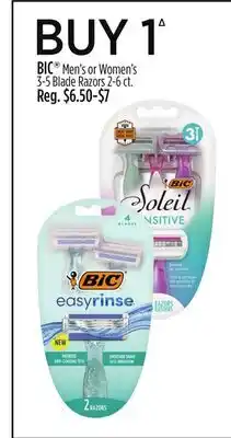 Dollar General BIC Men's or Women's 3-5 Blade Razors offer