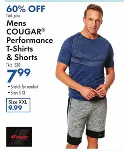 Boscov's Mens COUGAR Performance T-Shirts & Shorts offer