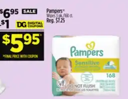 Dollar General Pampers Wipes offer