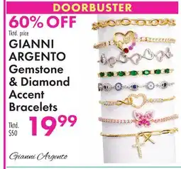 Boscov's GIANNI ARGENTO Gemstone & Diamond Accent Bracelets offer