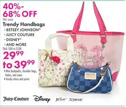 Boscov's Trendy Handbags offer