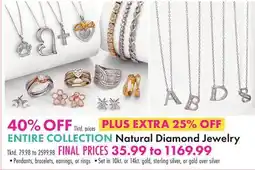 Boscov's Natural Diamond Jewelry offer