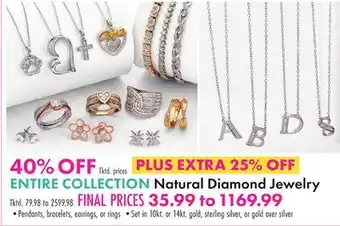 Boscov's Natural Diamond Jewelry offer