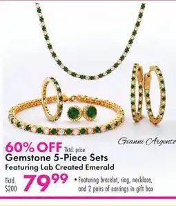 Boscov's Gemstone 5-Piece Sets offer