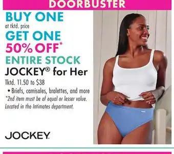 Boscov's JOCKEY for Her offer