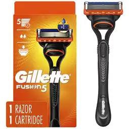 Walgreens Shaving Razor for Men with Larger Lubrication Strip & Precision Trimmer 5 Blade offer