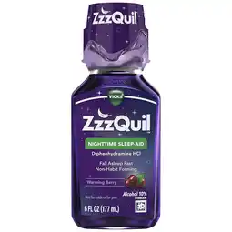 Walgreens Liquid Sleep Aid, Diphenhydramine 50mg HCl Warming Berry offer