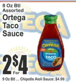 Key Food Ortega Taco Sauce offer