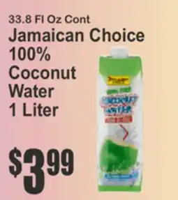 Key Food Jamaican Choice 100% Coconut Water offer