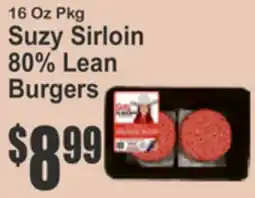 Key Food Suzy Sirloin 80% Lean Burgers offer