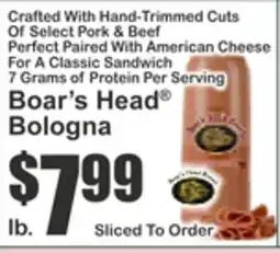 Key Food Boar's Head Bologna offer