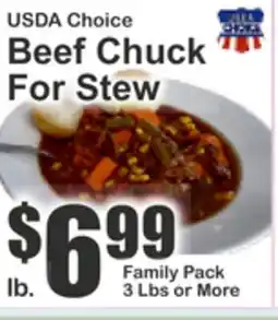 Key Food USDA Choice Beef Chuck For Stew offer
