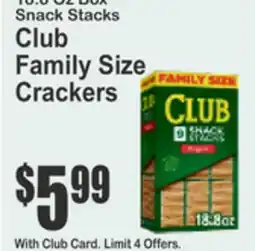 Key Food Club Family Size Crackers offer