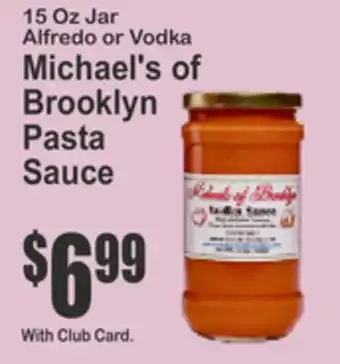 Key Food Michael's of Brooklyn Pasta Sauce offer