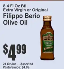 Key Food Extra Virgin or Original Filippo Berio Olive Oil offer