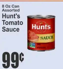 Key Food 8 Oz Can Assorted Hunt's Tomato Sauce offer